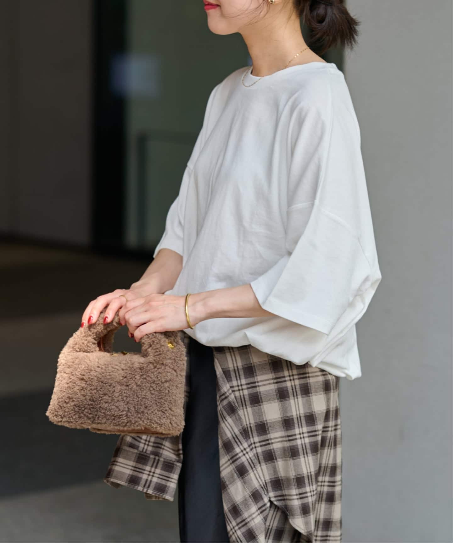 追加5》ギャザーヘムショートスリーブTシャツ（Tシャツ