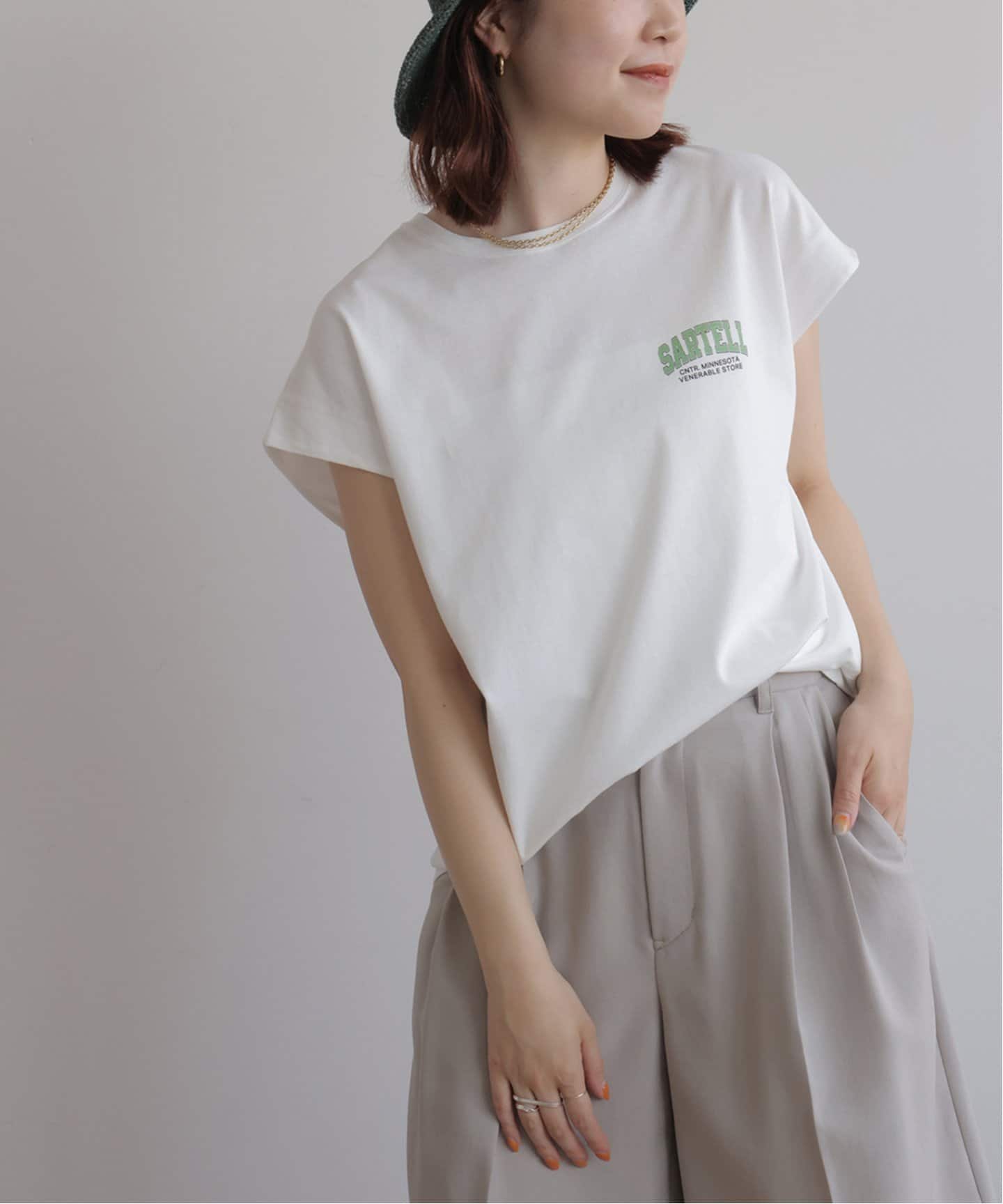 フレンチスリーブロゴTシャツ（Tシャツ／カットソー）｜JOURNAL