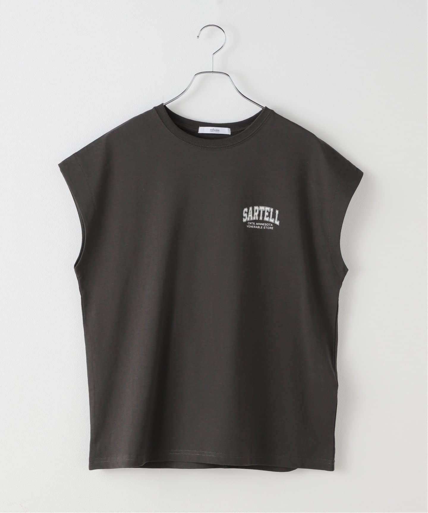 フレンチスリーブロゴTシャツ