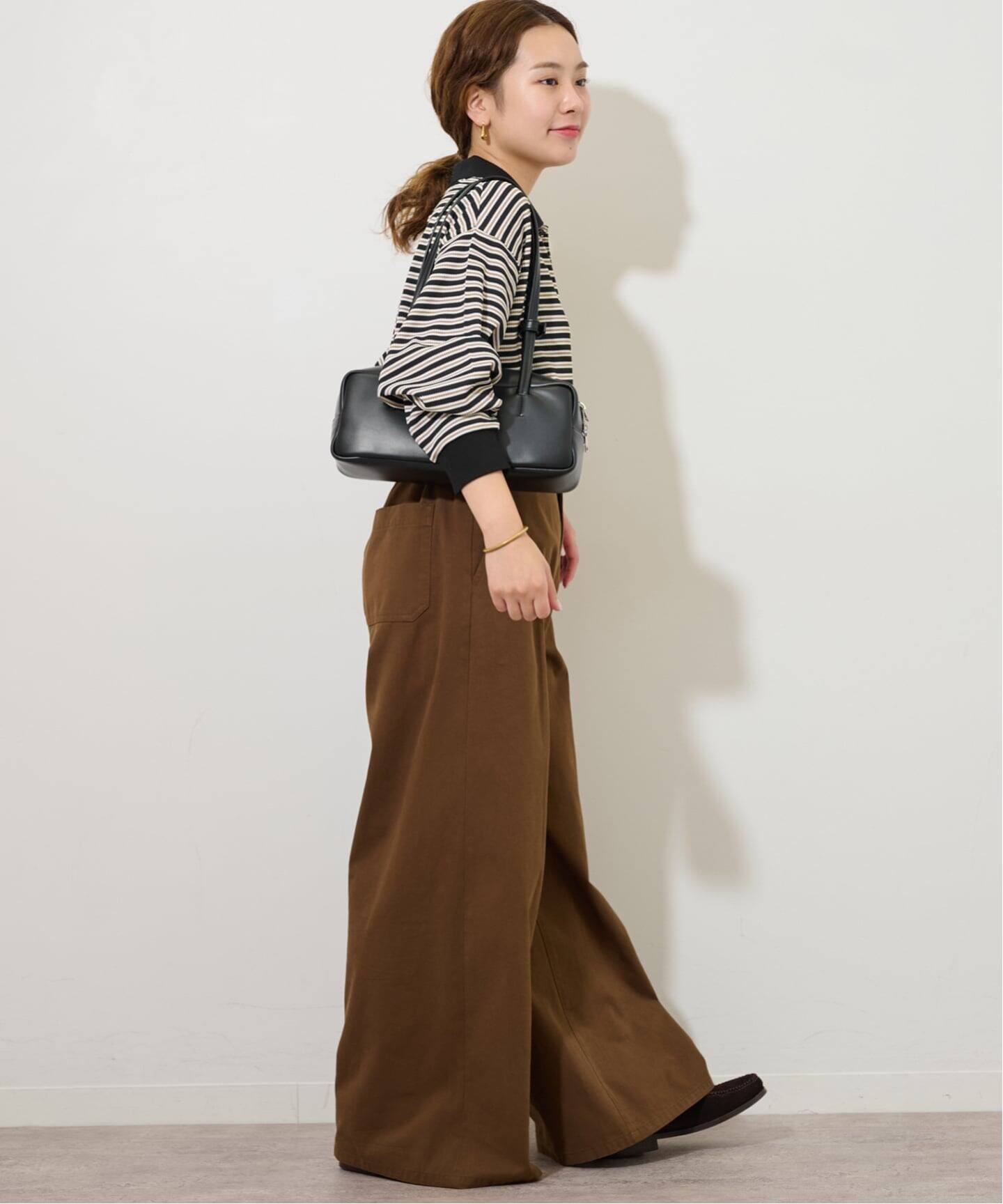 ワッフルボーダー襟付きプルオーバー（Tシャツ／カットソー）｜JOURNAL