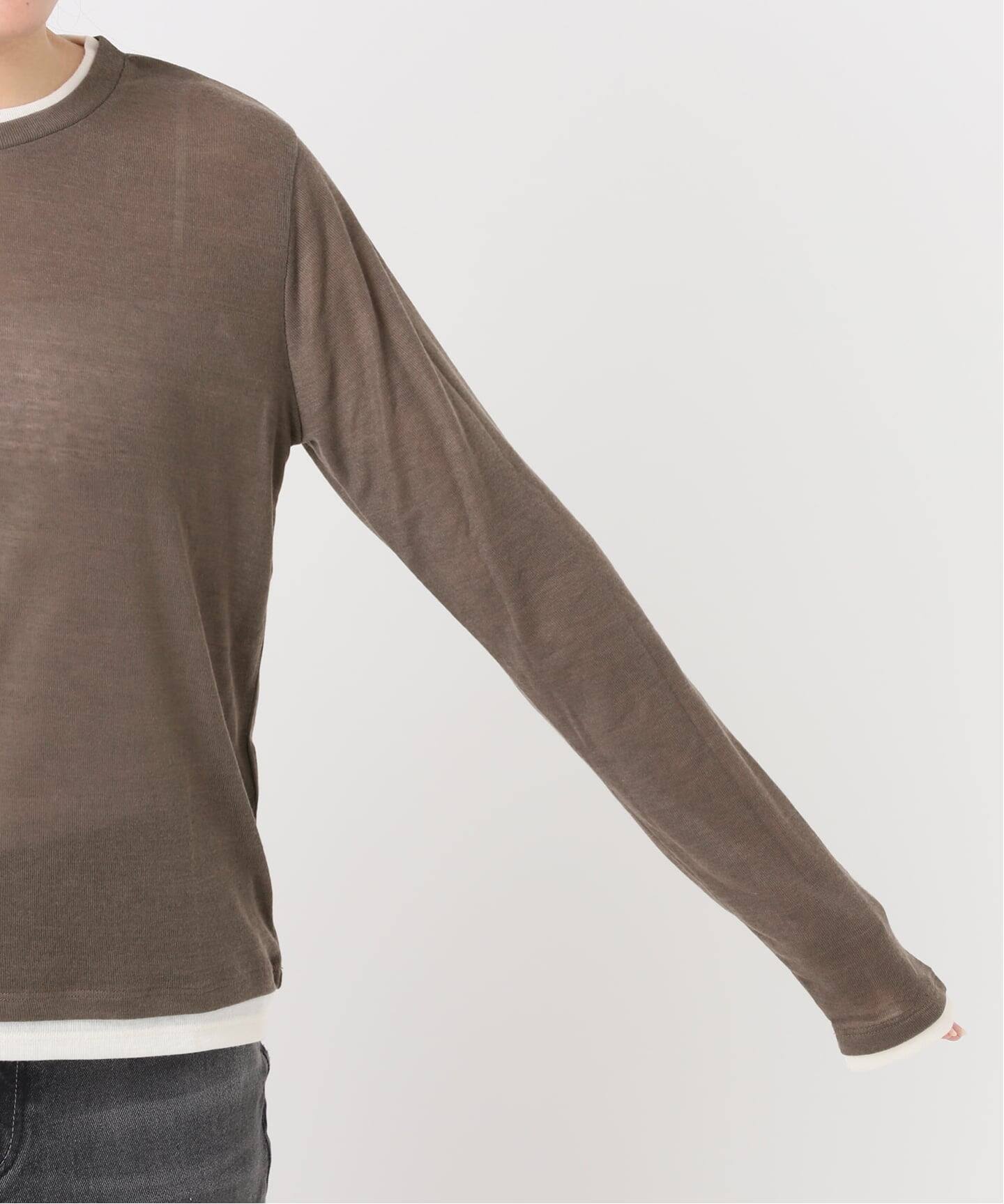 フェイクレイヤードロングスリーブTEE（Tシャツ／カットソー
