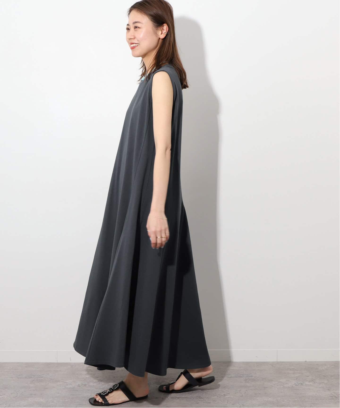 relume ジャーナルスタンダード レリューム コットン ワンピース 美品 追加》コットンマーメイドラインワンピース（ワンピース