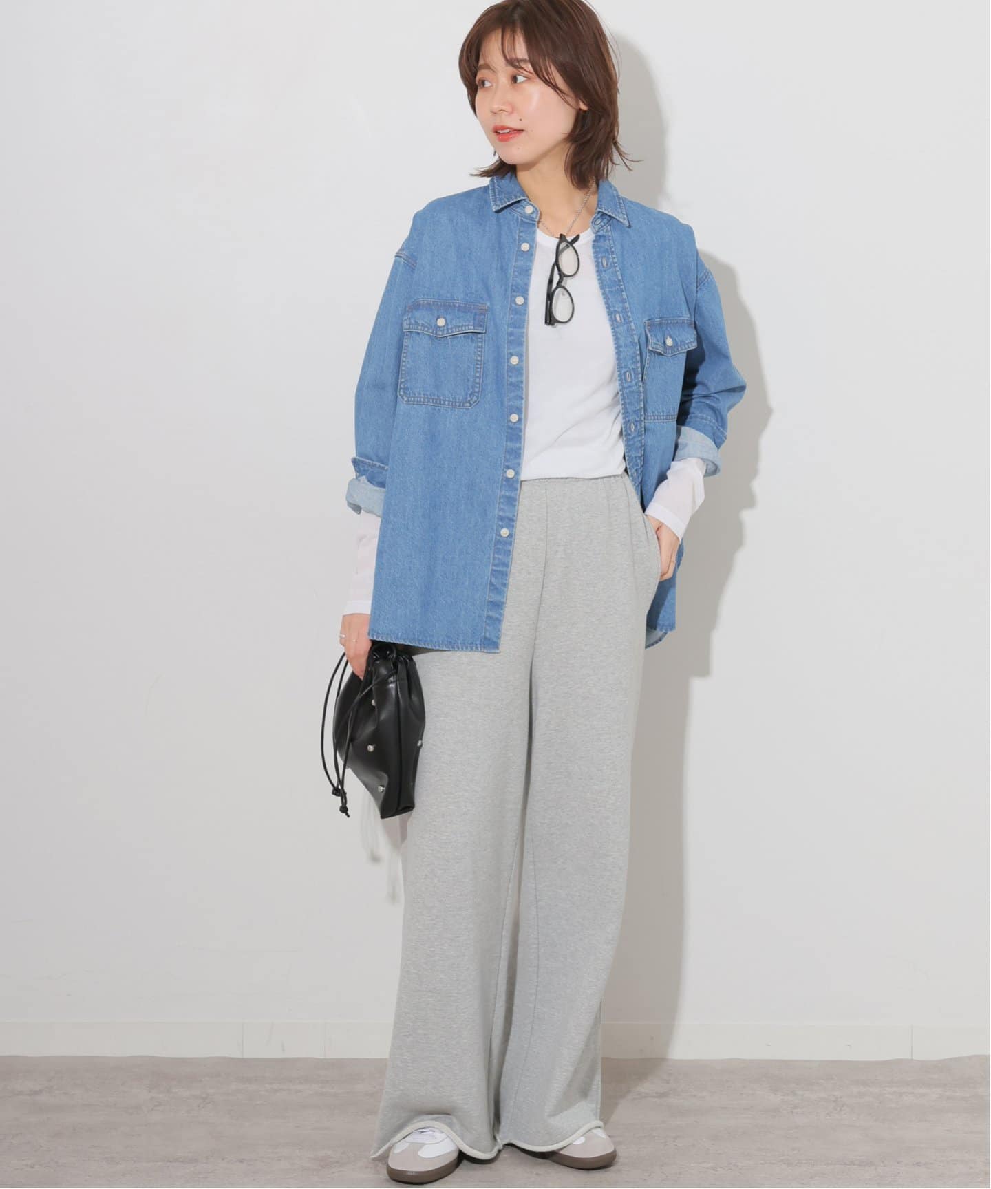 追加2》シアークルーネックロングTシャツ（Tシャツ／カットソー