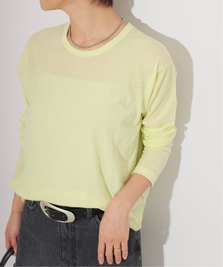 追加2》シアークルーネックロングTシャツ（Tシャツ／カットソー  