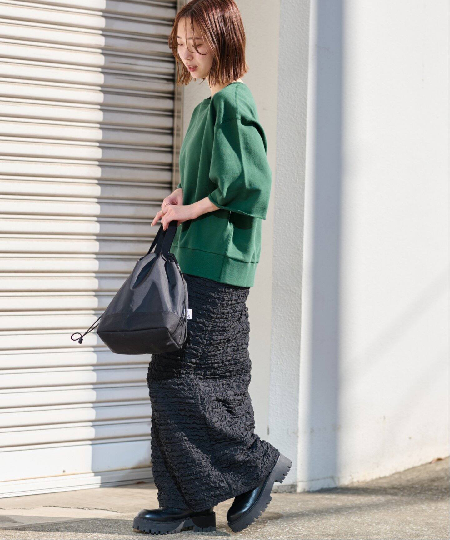 刺繍ロゴハーフスリーブスウェット 刺繍ロゴハーフスリーブスウェット（スウェット）｜JOURNAL