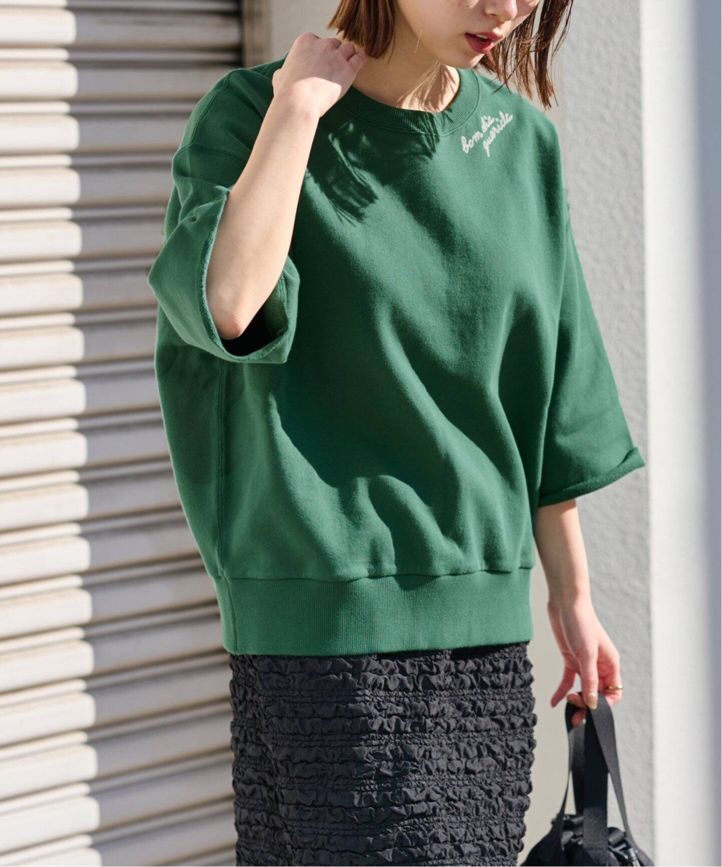 刺繍ロゴハーフスリーブスウェット（スウェット）｜JOURNAL STANDARD 