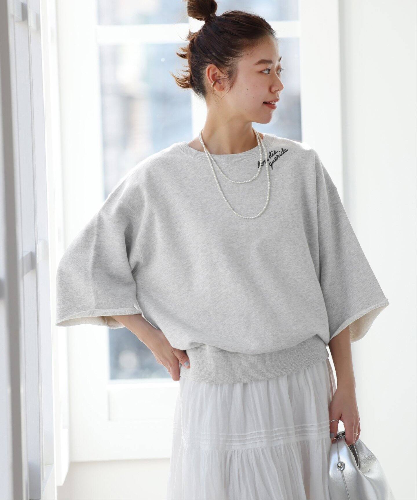 追加》刺繍ロゴハーフスリーブスウェット（スウェット）｜JOURNAL 