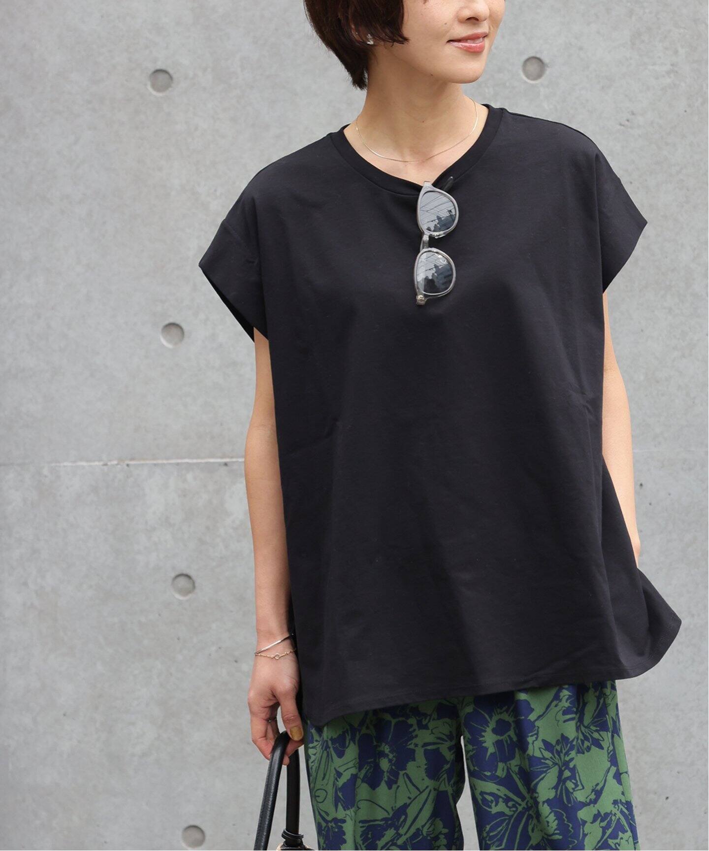 オーガニックコットン汗ジミタックプルオーバー（Tシャツ／カットソー