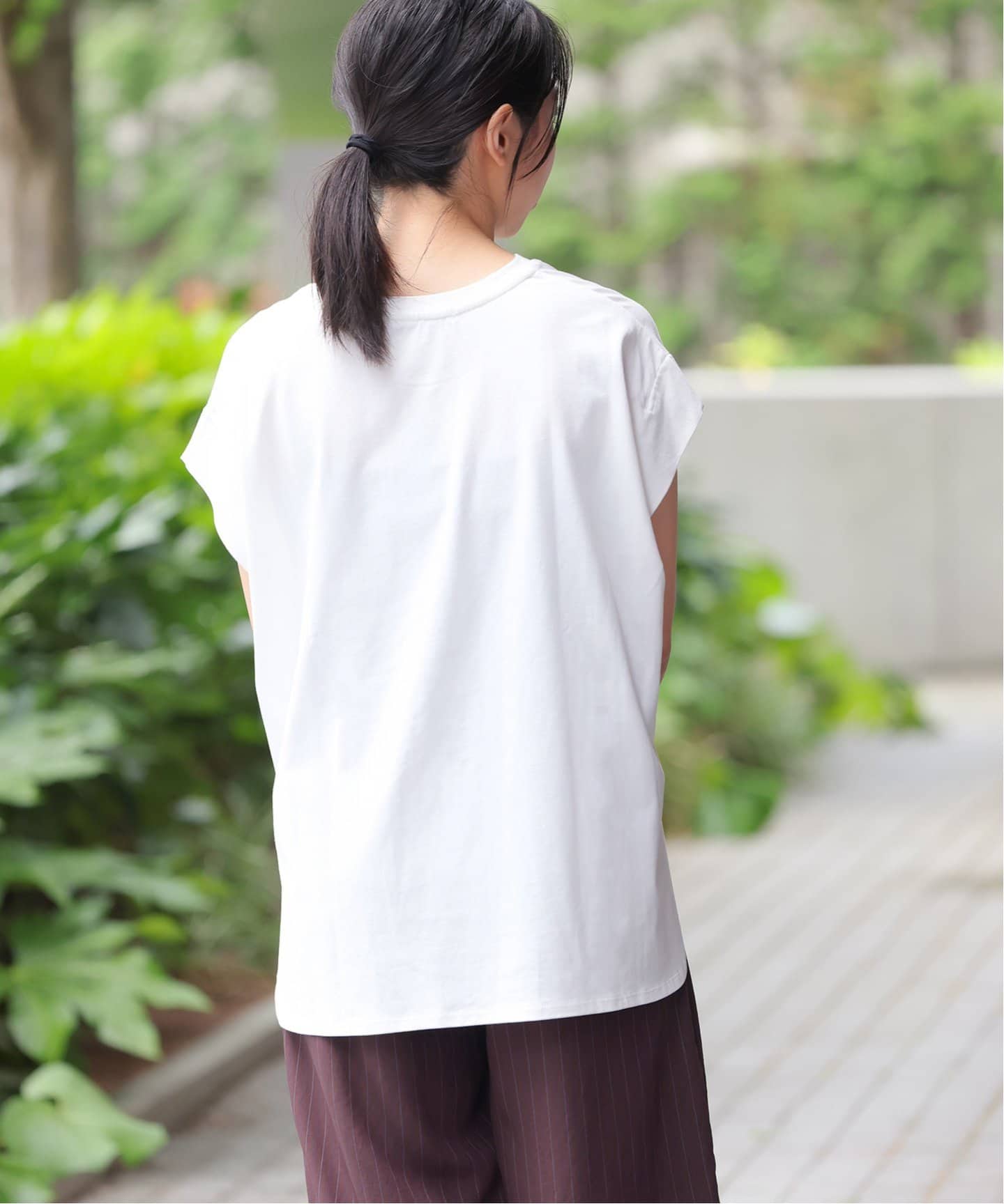オーガニックコットン汗ジミタックプルオーバー（Tシャツ