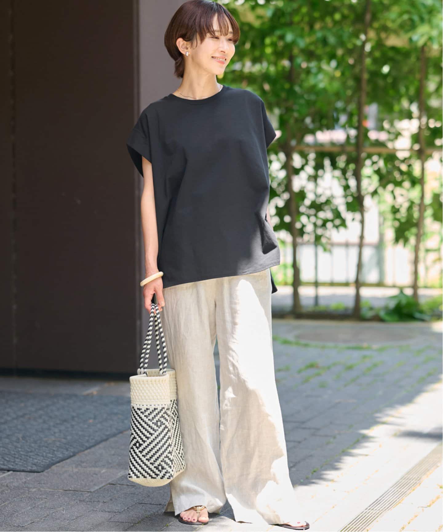 tシャツ オーガニックコットン汗ジミタックプルオーバー レディース 追加》オーガニックコットン汗ジミタックプルオーバー（Tシャツ