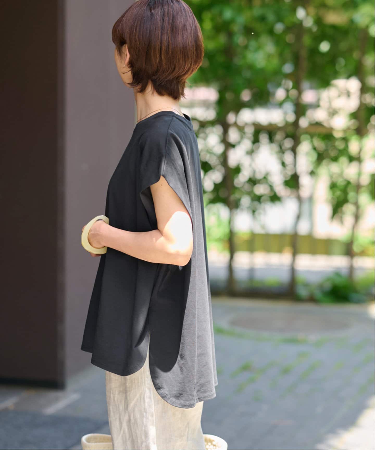 追加》オーガニックコットン汗ジミタックプルオーバー（Tシャツ