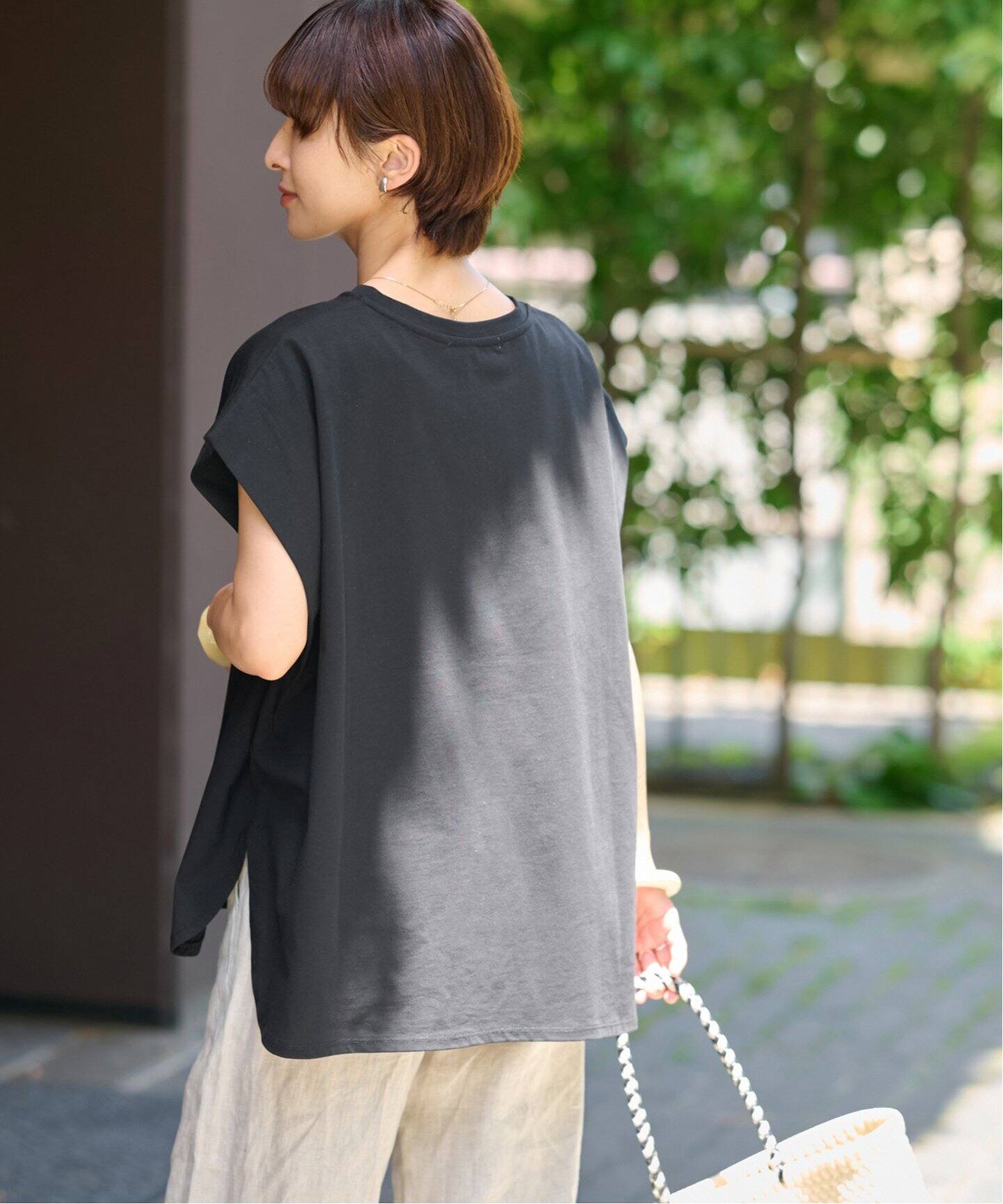 tシャツ オーガニックコットン汗ジミタックプルオーバー レディース 追加》オーガニックコットン汗ジミタックプルオーバー（Tシャツ