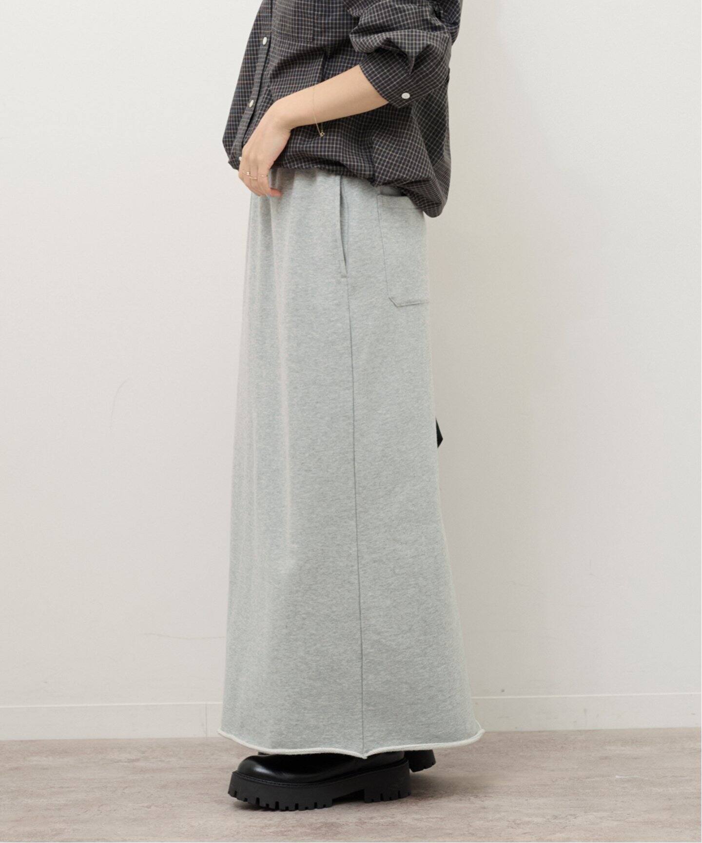 WEB限定追加7》スウェットマキシスカート（ロング・マキシ丈スカート