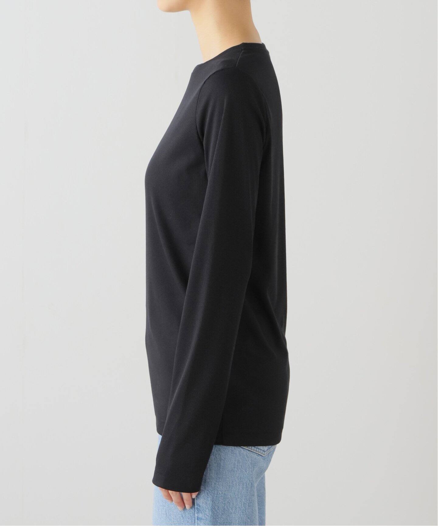 追加》ソフトテレコクルーネックロングTEE（Tシャツ／カットソー