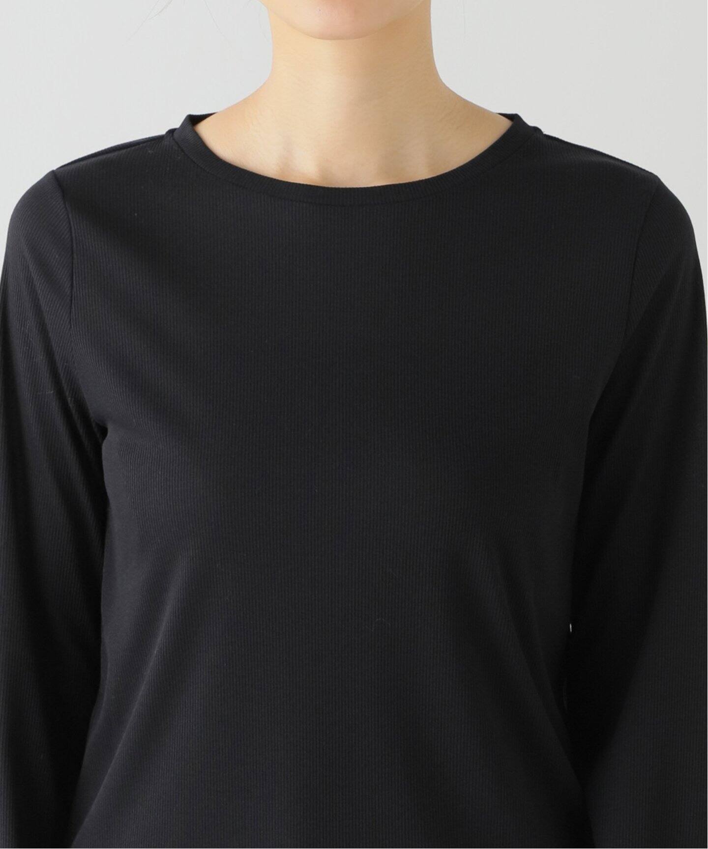 追加》ソフトテレコクルーネックロングTEE（Tシャツ／カットソー