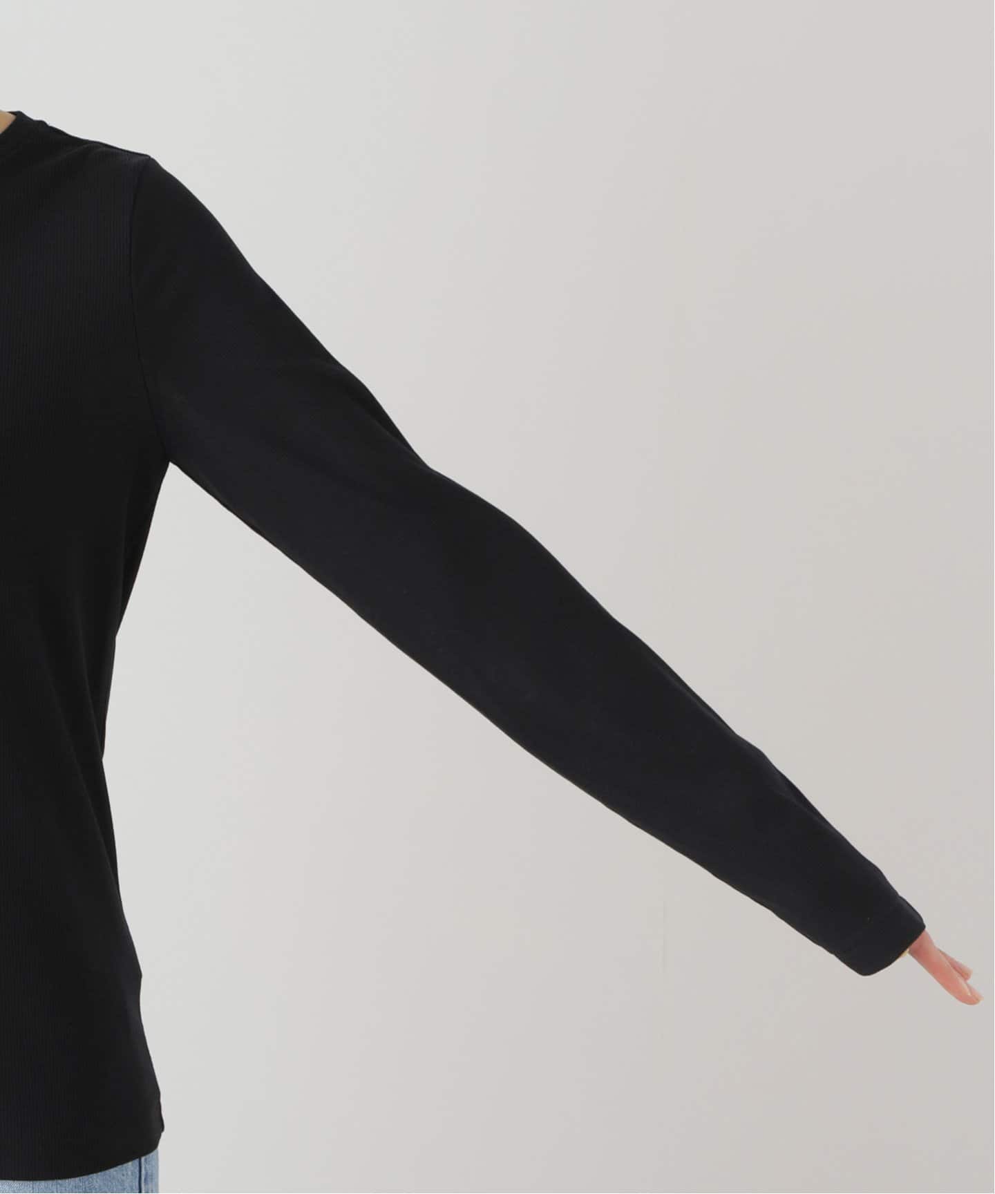 追加》ソフトテレコクルーネックロングTEE（Tシャツ／カットソー