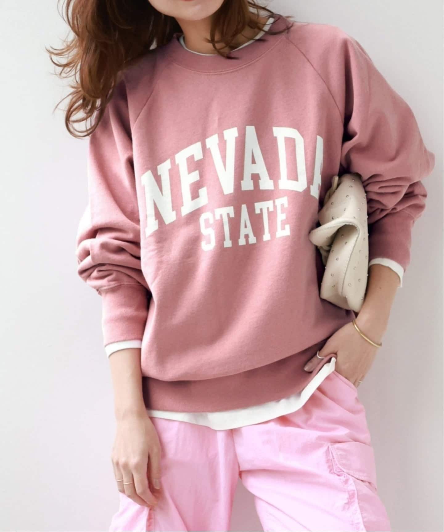 ジャーナルスタンダード レリューム　NEVADAロゴスウェット WEB限定追加予約3》NEVADAロゴスウェット（スウェット）｜JOURNAL