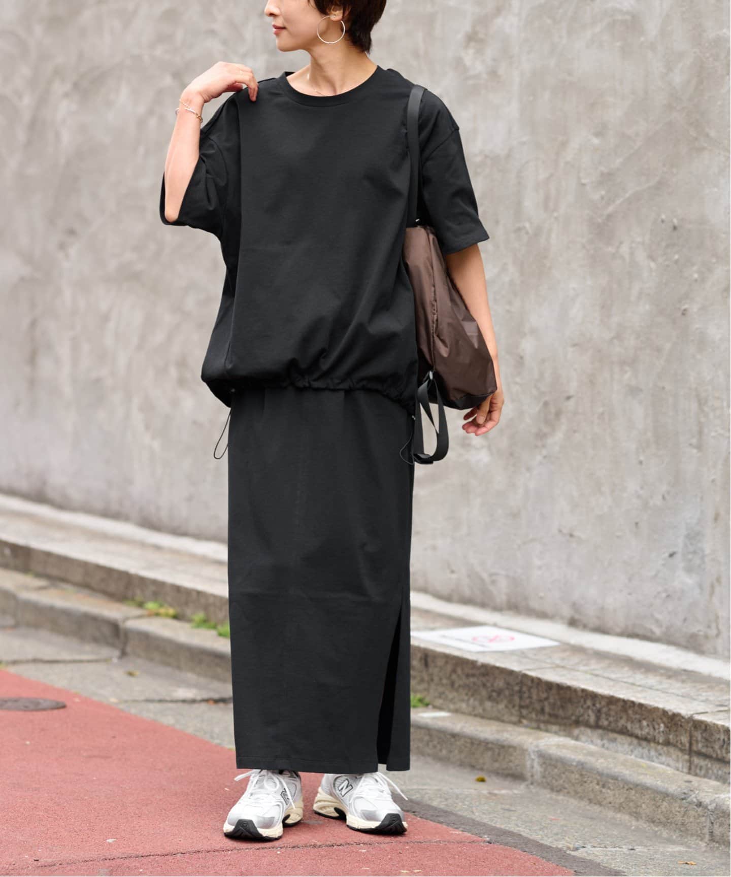tシャツ 「25AW新作 / 抗菌防臭 / 接触冷感」OEドロストコクーンプルオーバー レディース 25AW新作 / 抗菌防臭 / 接触冷感］OEドロストコクーンプル