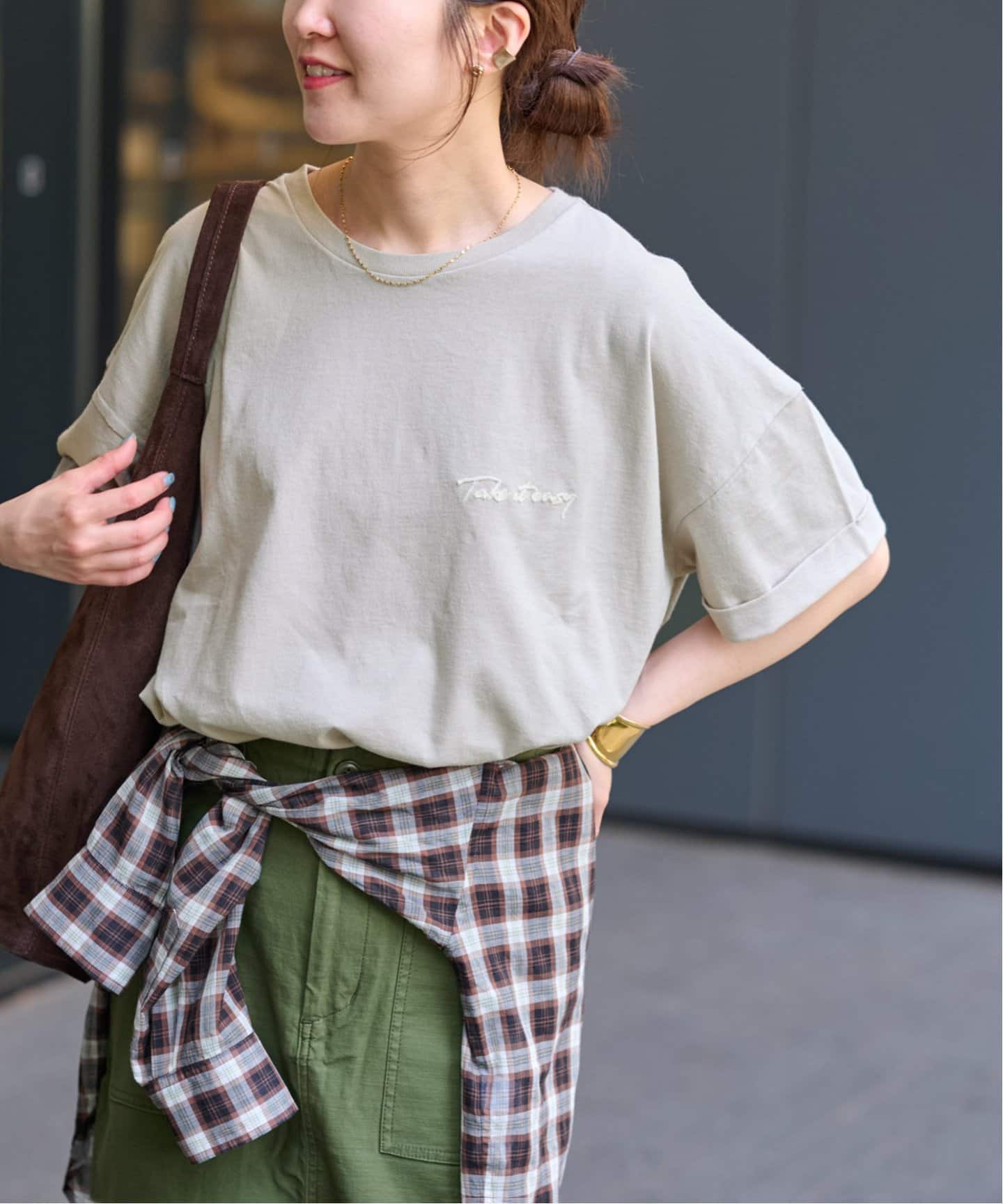 刺繍ロゴハーフスリーブT（Tシャツ／カットソー）｜JOURNAL