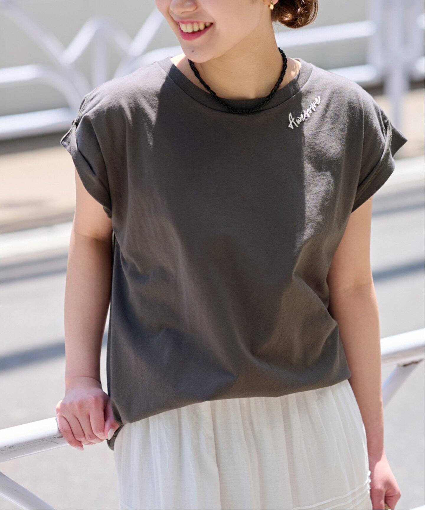 追加》刺繍ロゴフレンチTEE（Tシャツ／カットソー）｜JOURNAL