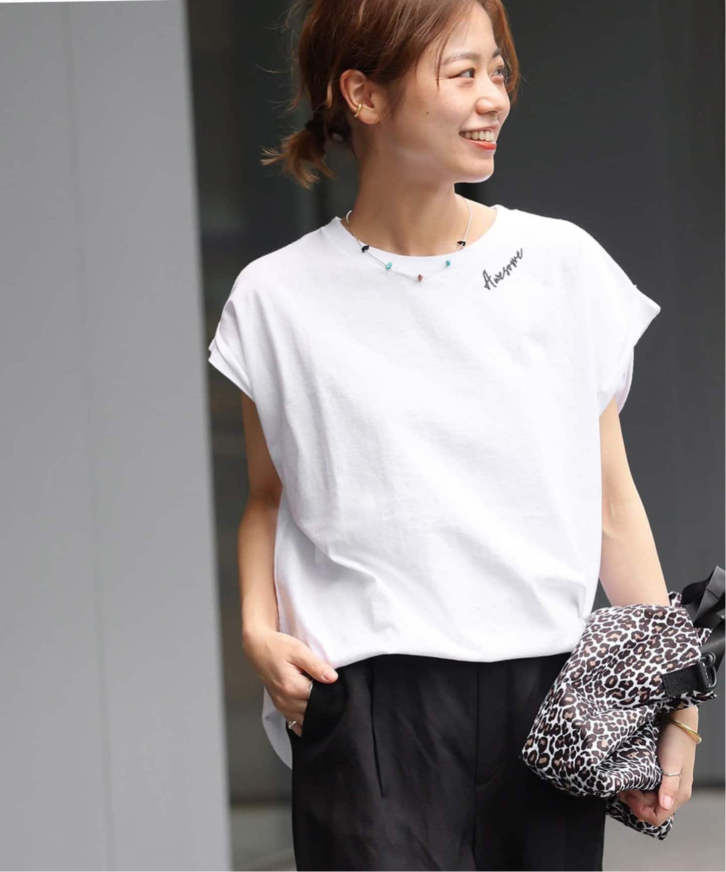 追加》刺繍ロゴフレンチTEE（Tシャツ／カットソー）｜JOURNAL
