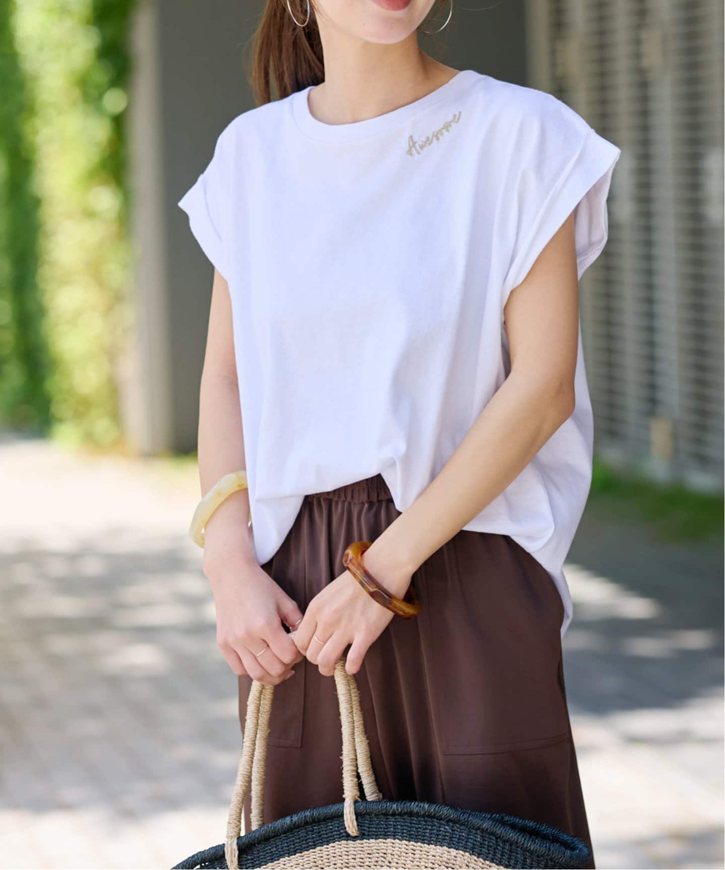 追加3》刺繍ロゴフレンチTEE（Tシャツ／カットソー）｜JOURNAL