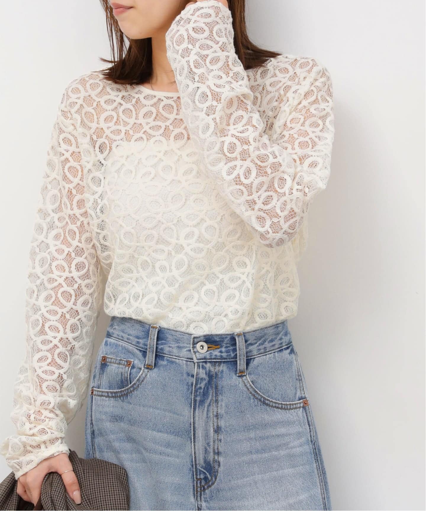 ラッセルレース2WAYプルオーバー ラッセルレース2WAYプルオーバー（Tシャツ/カットソー）｜JOURNAL