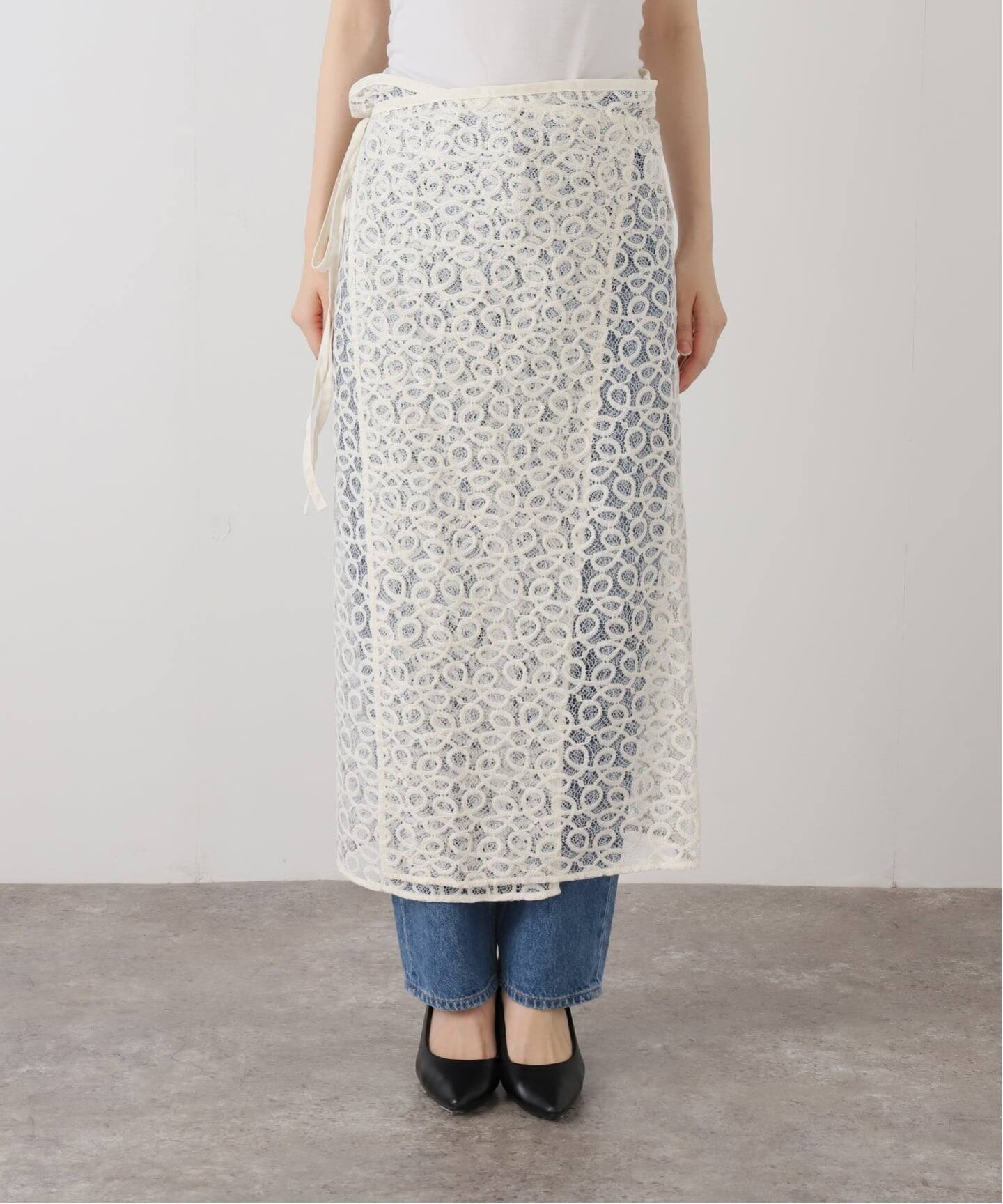 JOURNAL STANDARD relume クロシェ レース ラップスカート JOURNAL STANDARD relume スカート クロシェレースラップ