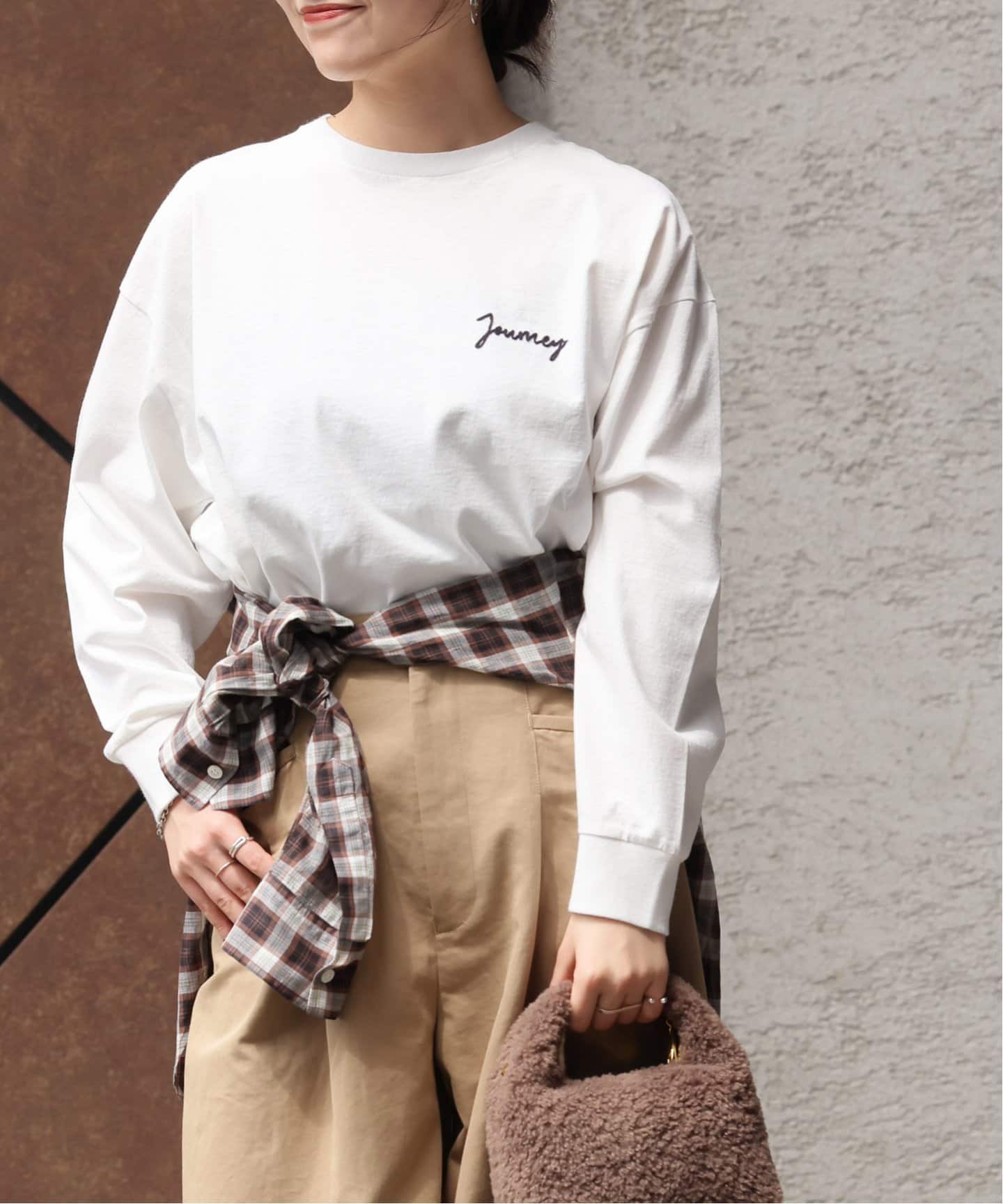 予約》［25AW新作］バック刺繍ロゴロンT（Tシャツ／カットソー