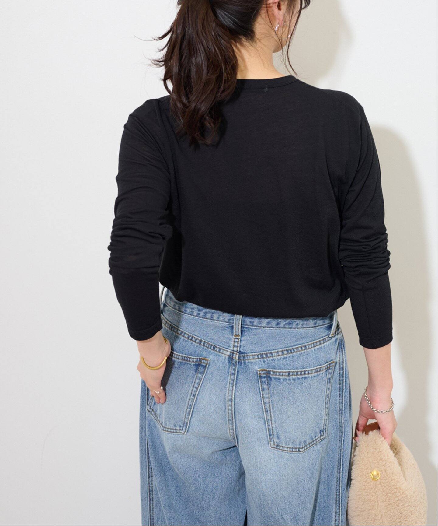 追加3 / 新色》シアークルーネックロングTシャツ（Tシャツ／カットソー