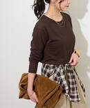 《追加3 / 新色》シアークルーネックロングTシャツ