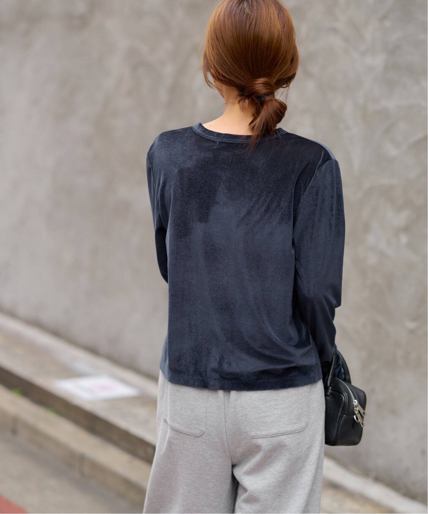 シアーベロアクルーネックカーディガン（カーディガン）｜JOURNAL