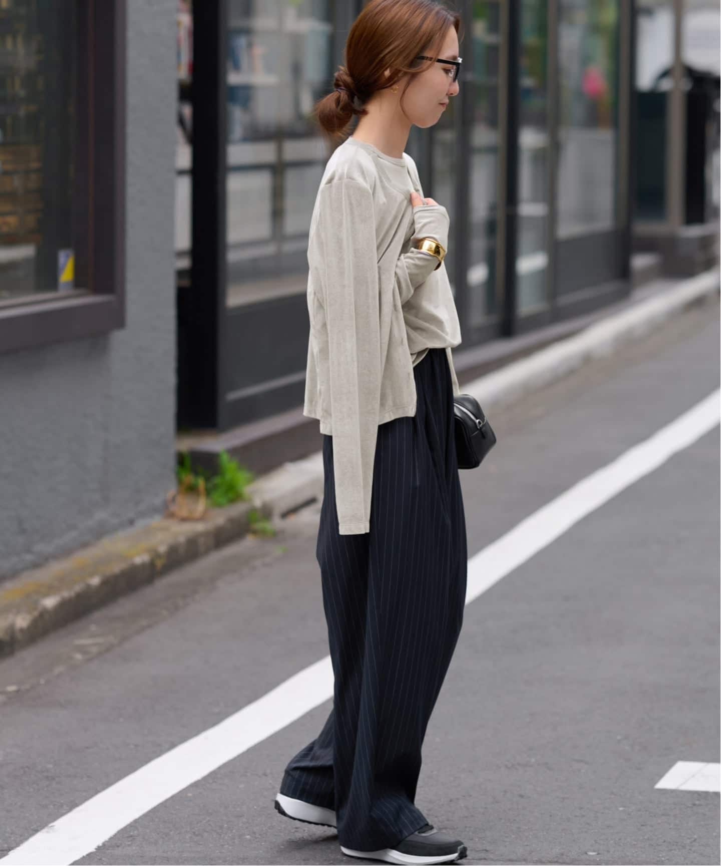シアーベロアクルーネックロングTEE（Tシャツ／カットソー）｜JOURNAL