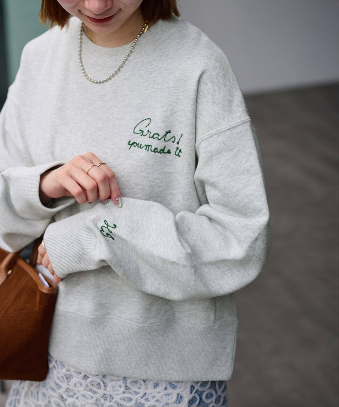 JOURNAL STANDARD relume 刺繍ロゴスウェット グレー ジャーナルスタンダード レリューム JOURNAL STANDARD relume