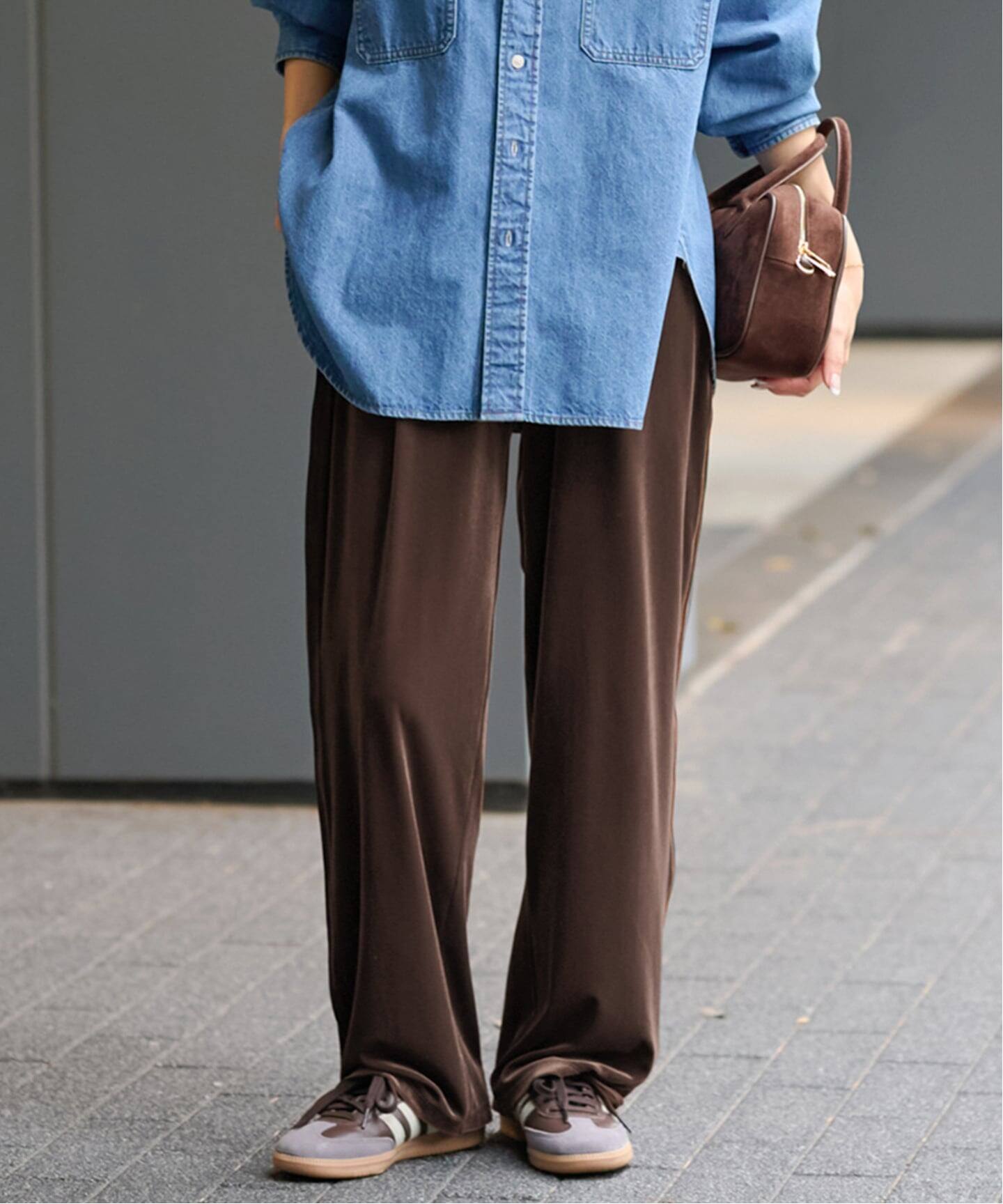 ベロアコードライントラックパンツ(ジャージ/トラックパンツ ベロアコードライントラックパンツ(ジャージ/トラックパンツ