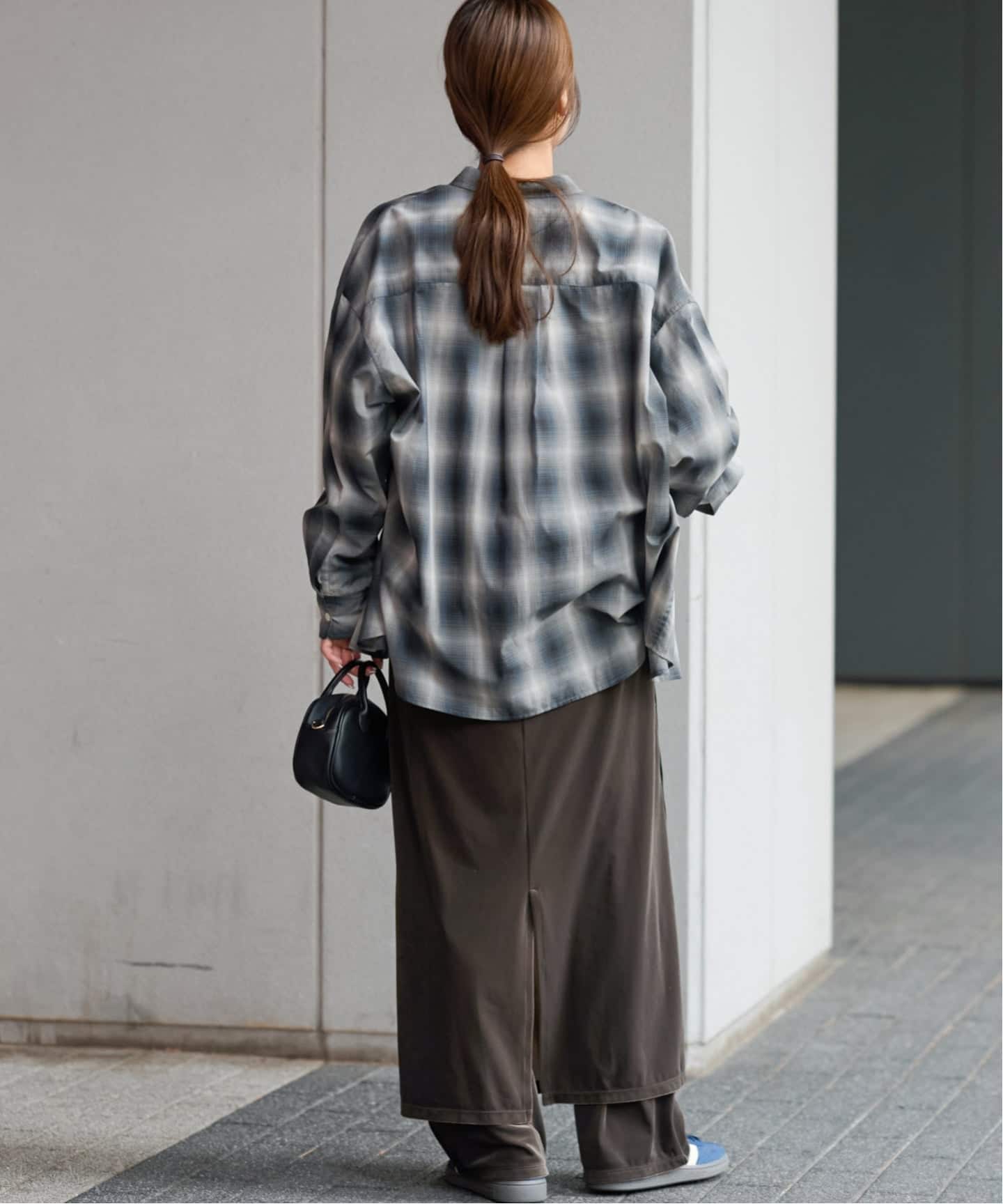 ベロアコードライントラックスカート（ロング・マキシ丈スカート