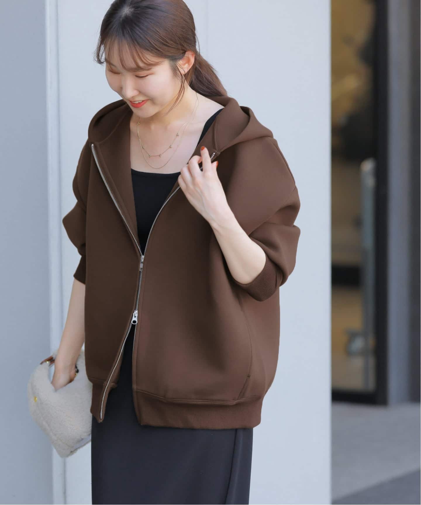 レリューム フーディーブルゾン グレー フリーサイズ 美品 JOURNAL STANDARD relume｜《WEB限定追加 / 新色》フーディー