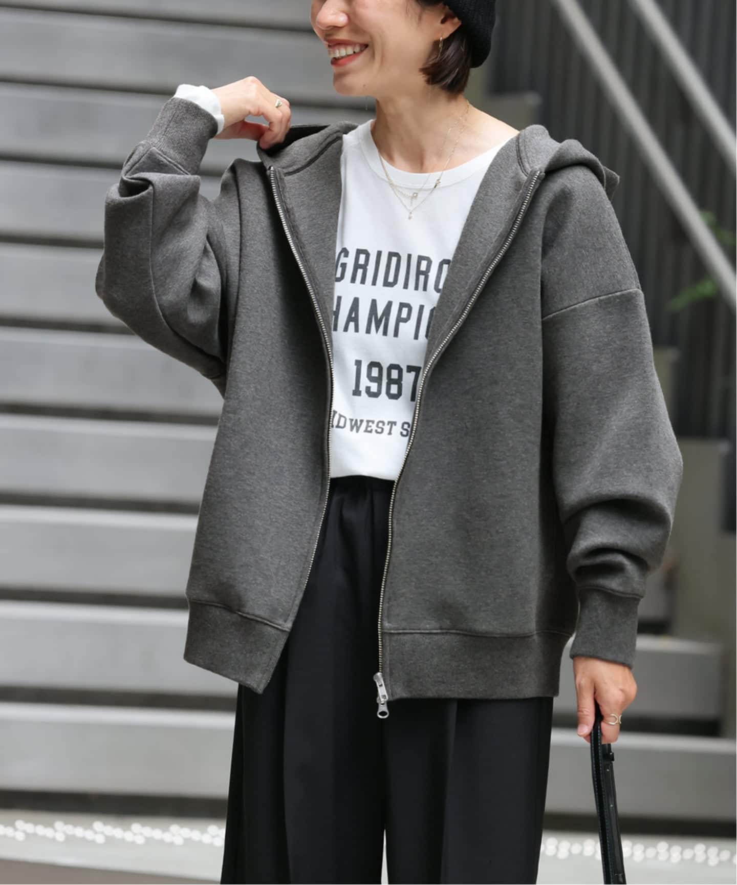 JOURNAL STANDARD relume フーディーブルゾン ブラックD WEB限定追加3》フーディーブルゾン（パーカー）｜JOURNAL STANDARD