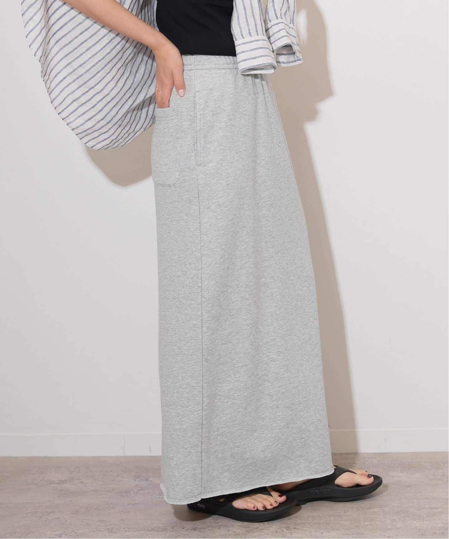 一部WEB追加8 / 新色》スウェットマキシスカート（ロング・マキシ丈