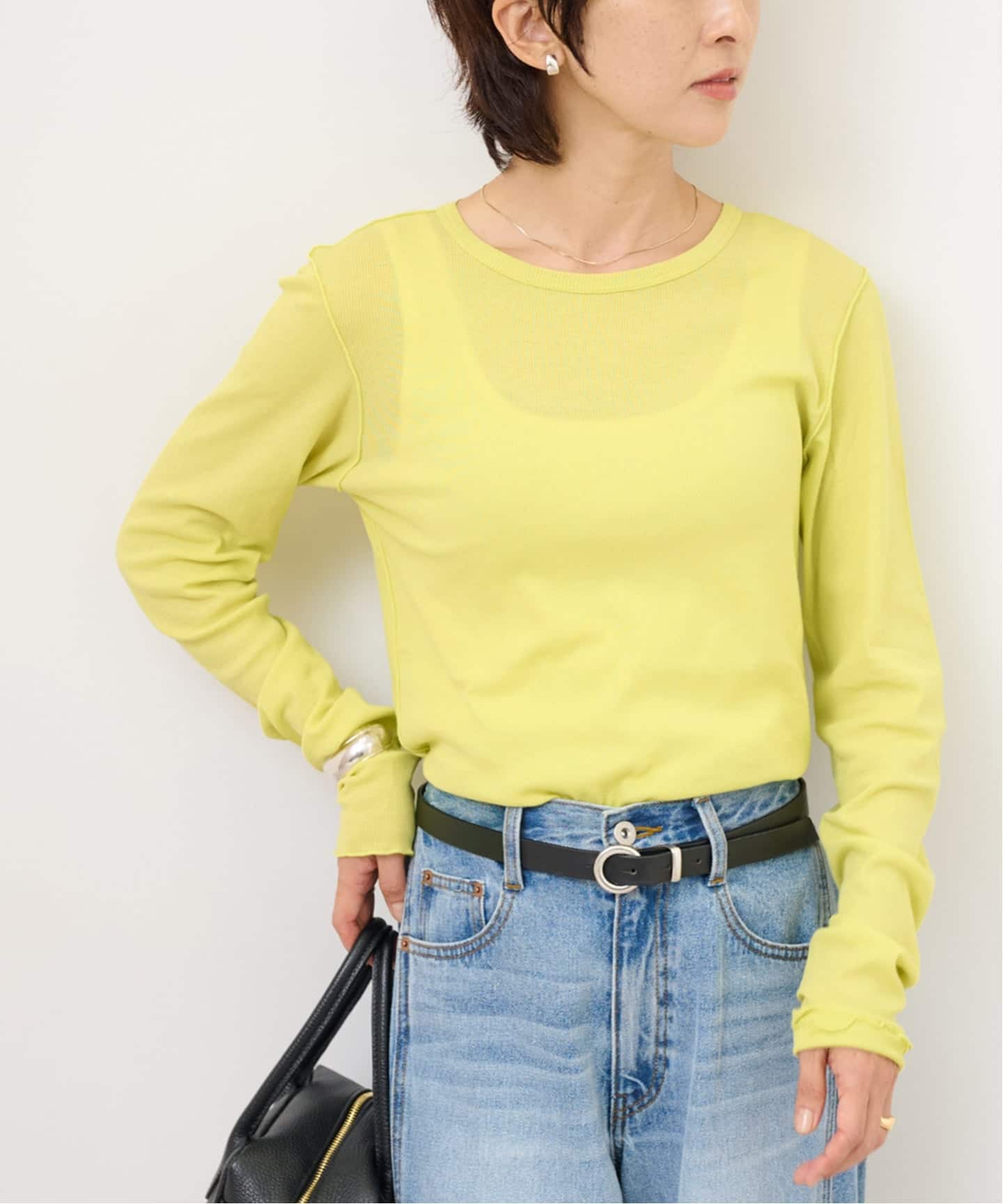 シアーテレコクルーネックプルオーバー（Tシャツ／カットソー