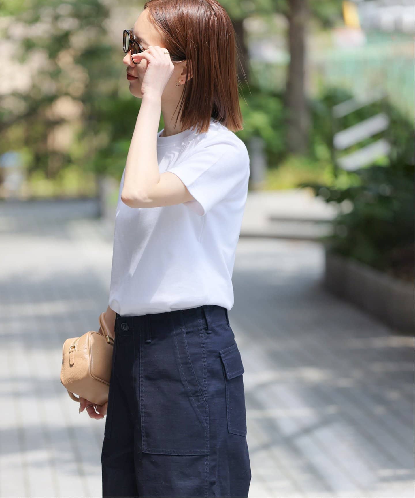 (HYSDA)JOURNAL STANDARD relumeショートトレ WEB限定追加予約》TCダンボールショートスリーブTEE（Tシャツ