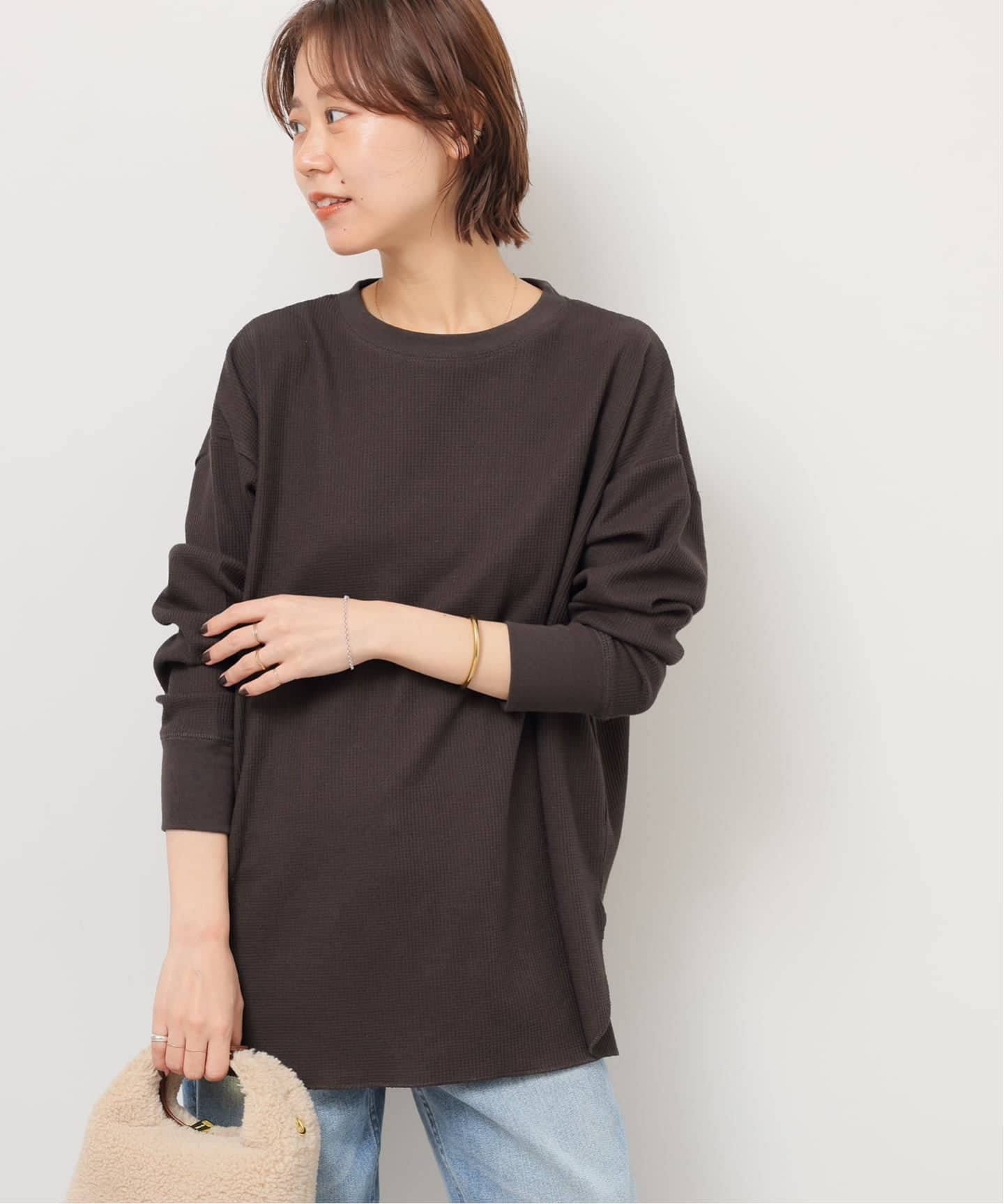 追加2》TCワッフルオーバーサイズロングスリーブTシャツ（Tシャツ
