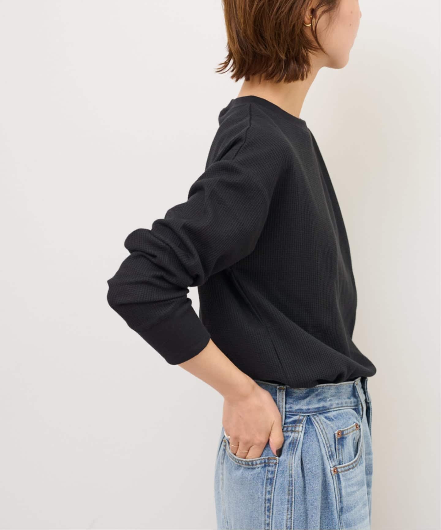 追加3》TCワッフルロングスリーブTシャツ（Tシャツ／カットソー