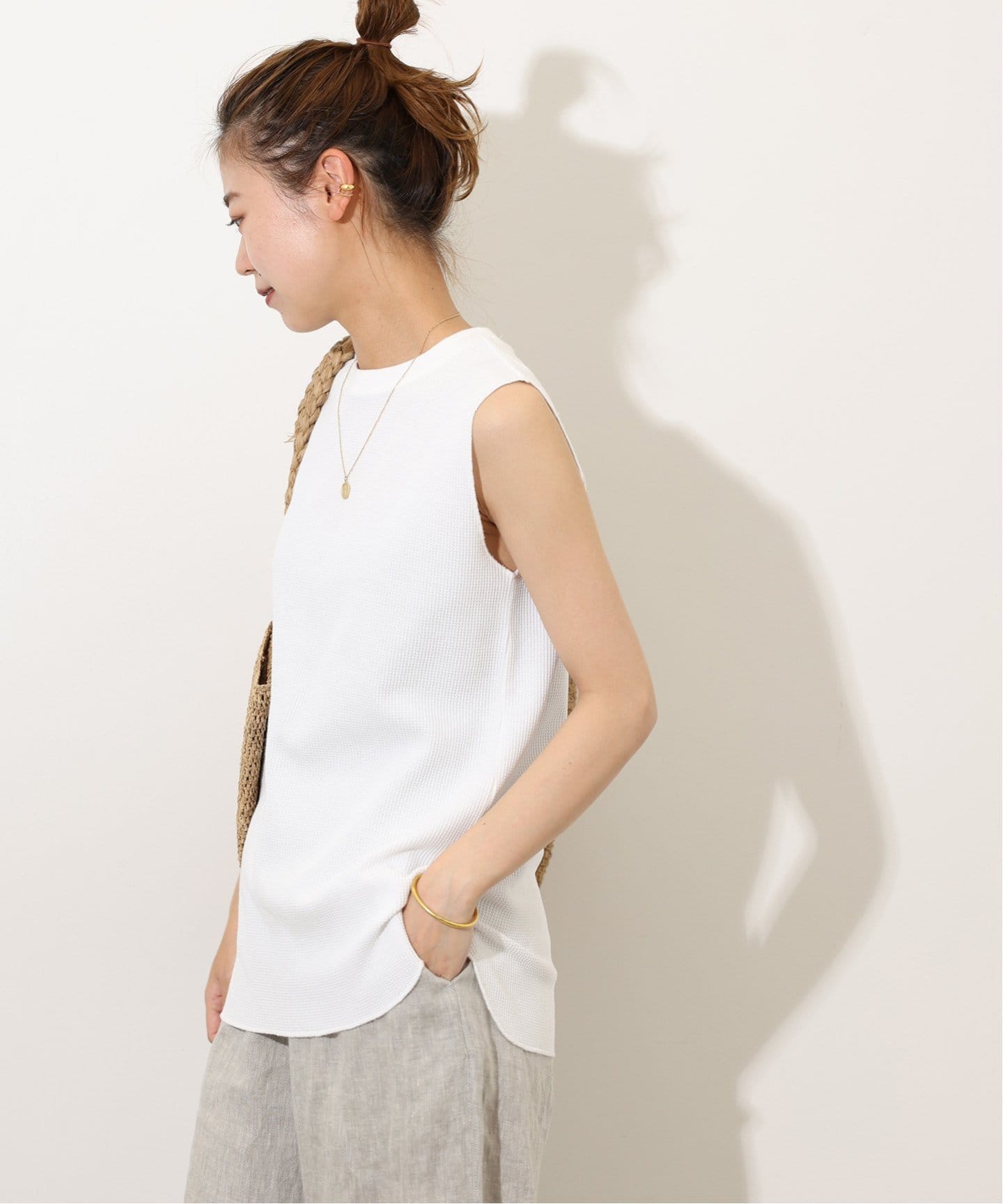 追加2》TCワッフルノースリーブ（Tシャツ／カットソー