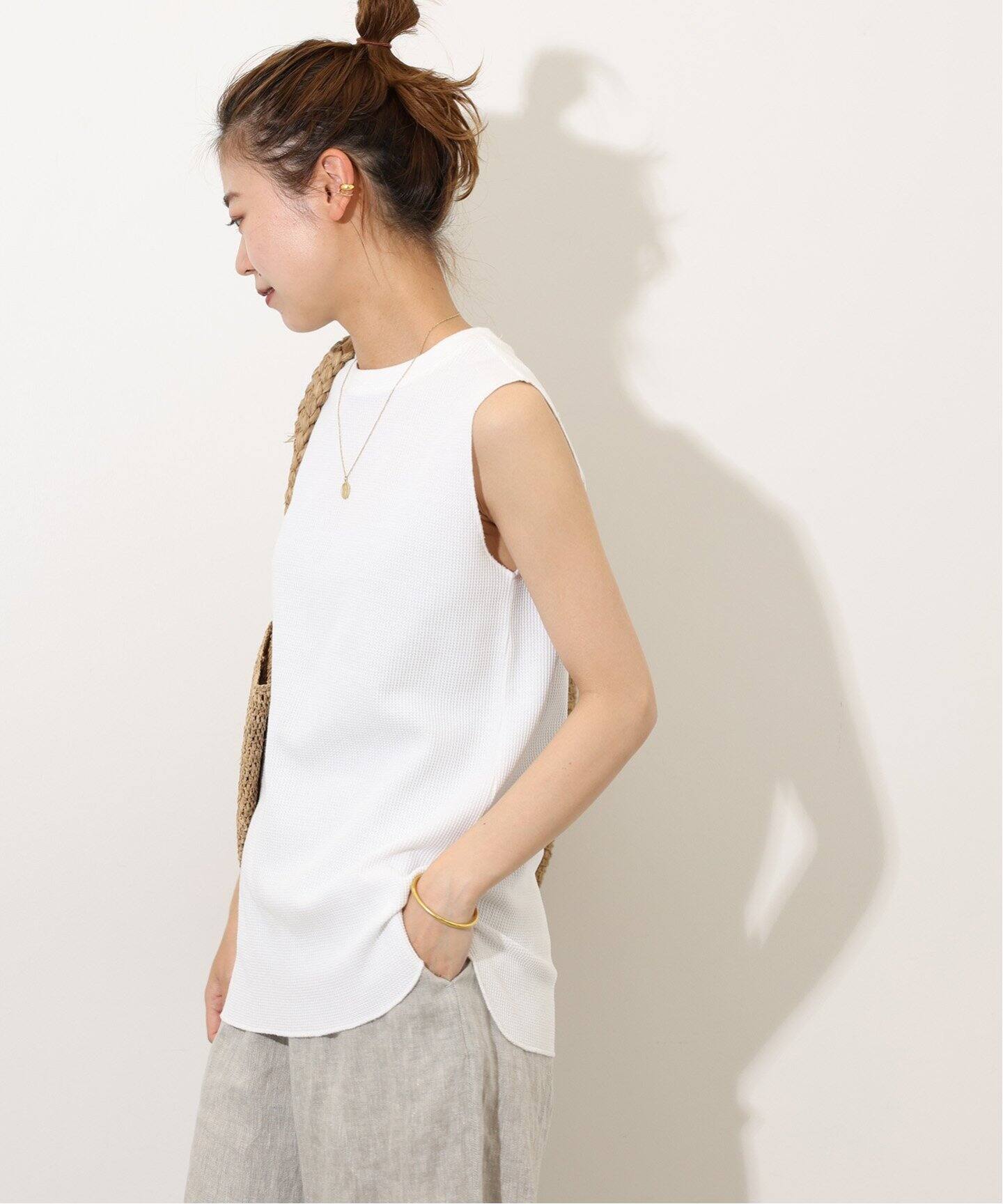 追加2》TCワッフルノースリーブ（Tシャツ／カットソー）｜JOURNAL 