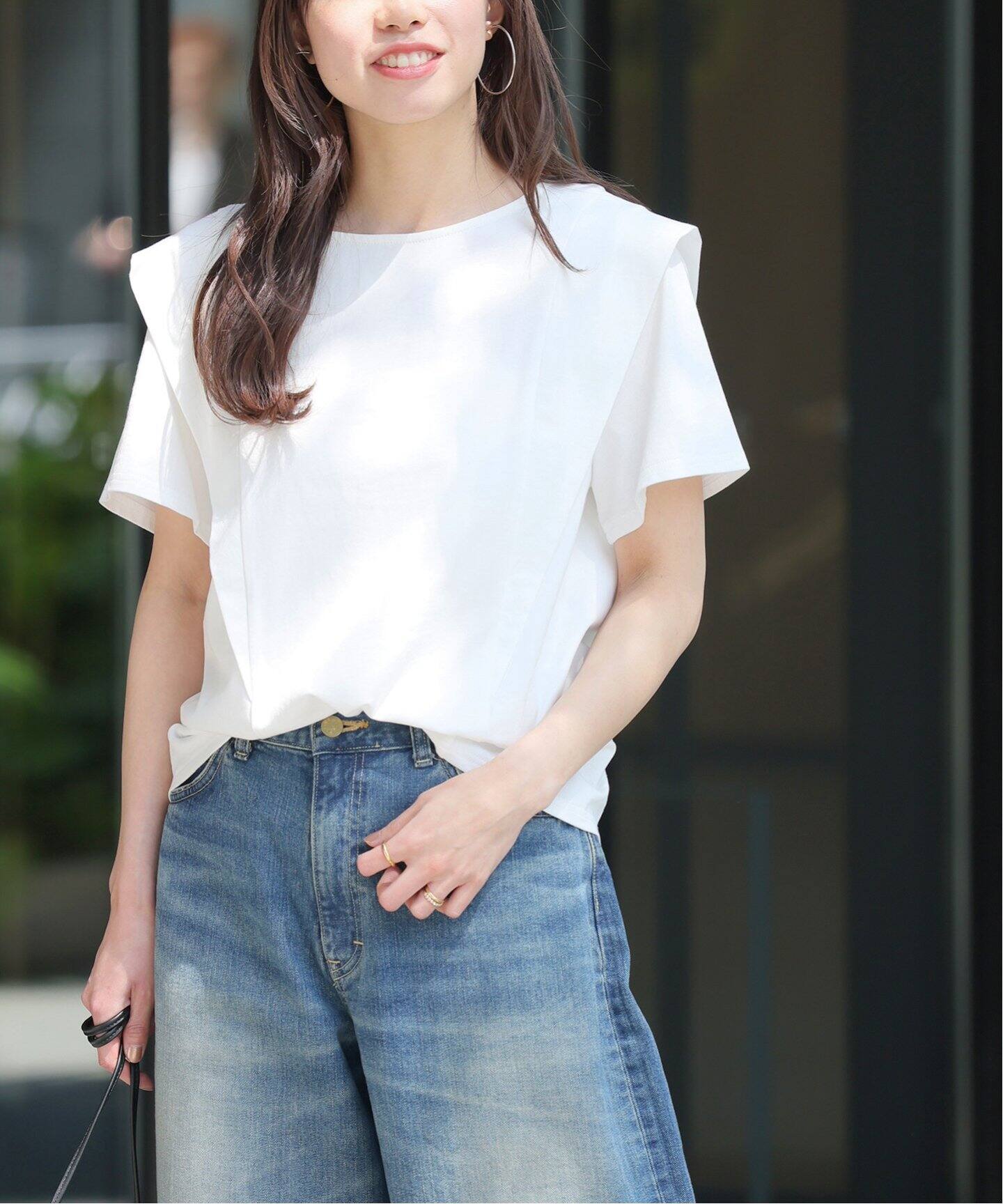 天竺ラッフルショルダーTEE（Tシャツ／カットソー）｜JOURNAL