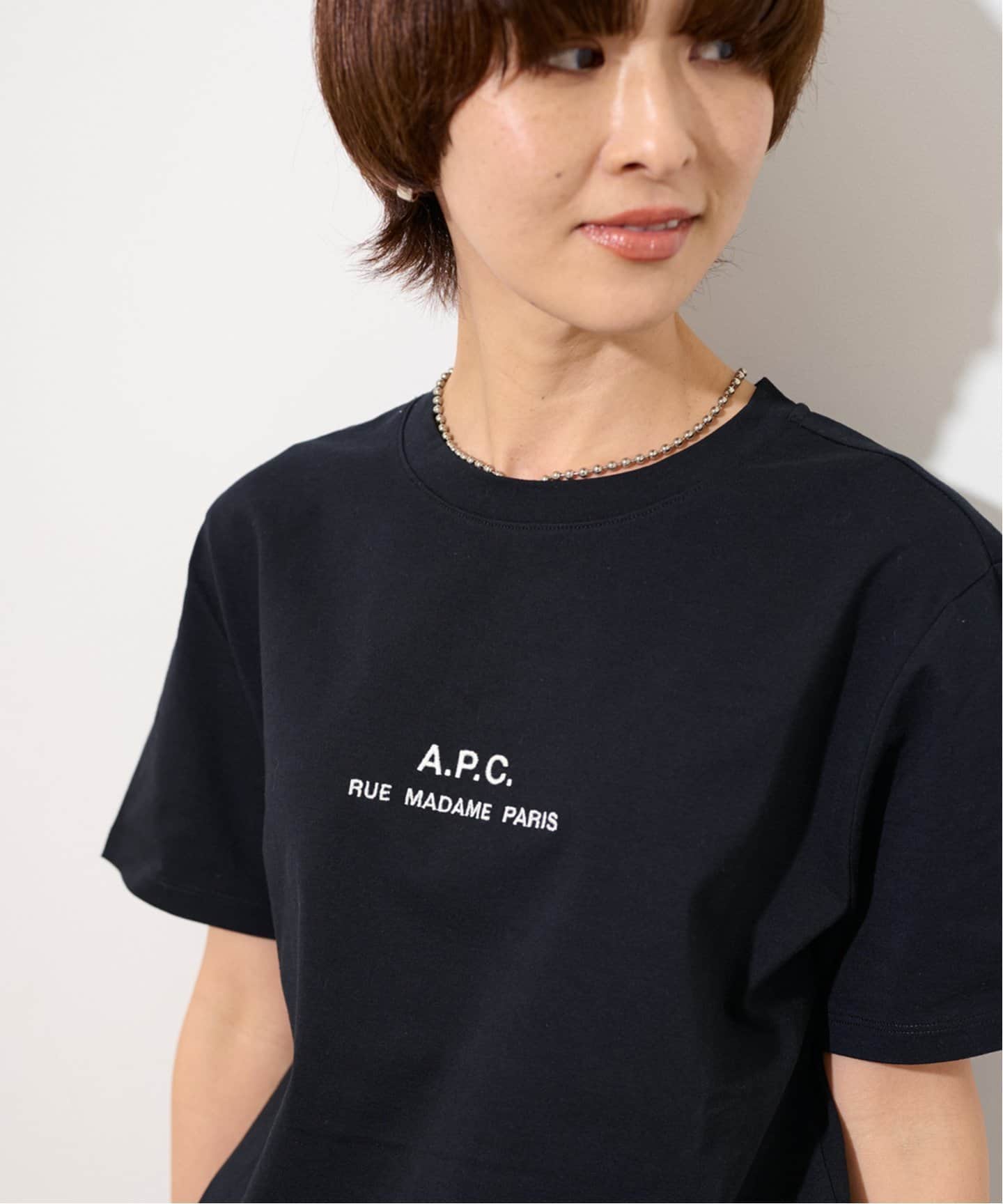 【美品】JOURNAL STANDARD relume A.P.C. Tシャツ A.P.C./アー・ペー・セー】T-SHIRT PETITE RUE MADAME H：T