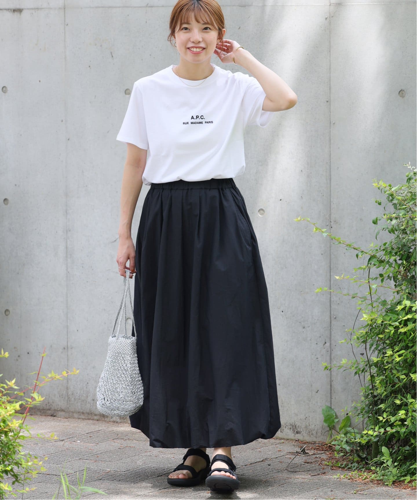 A.P.C./アー・ペー・セー】T-SHIRT PETITE RUE MADAME H：Tシャツ（T