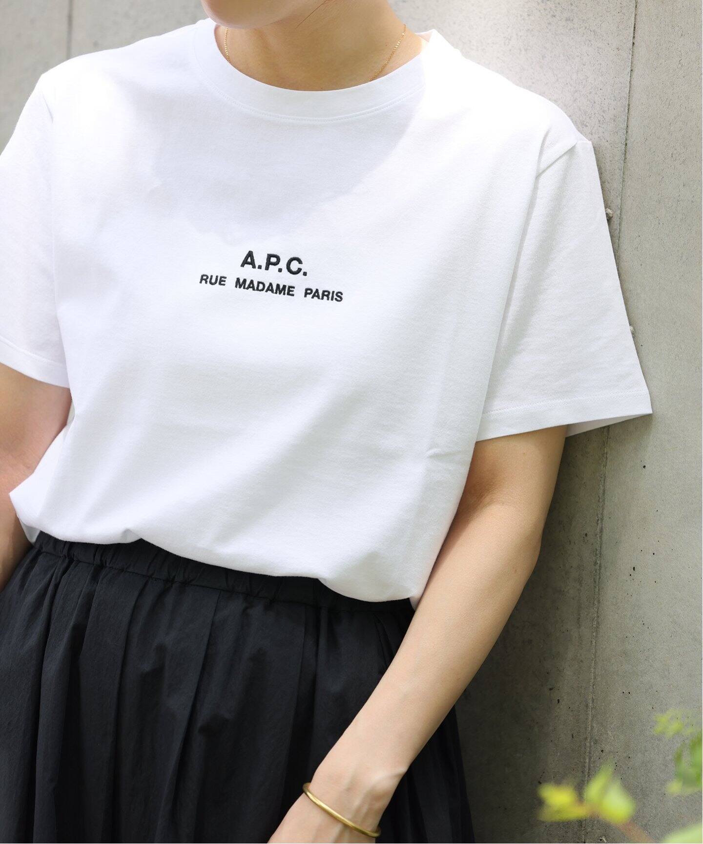 予約》【A.P.C./アー・ペー・セー】T-SHIRT PETITE RUE MADAME H：T  