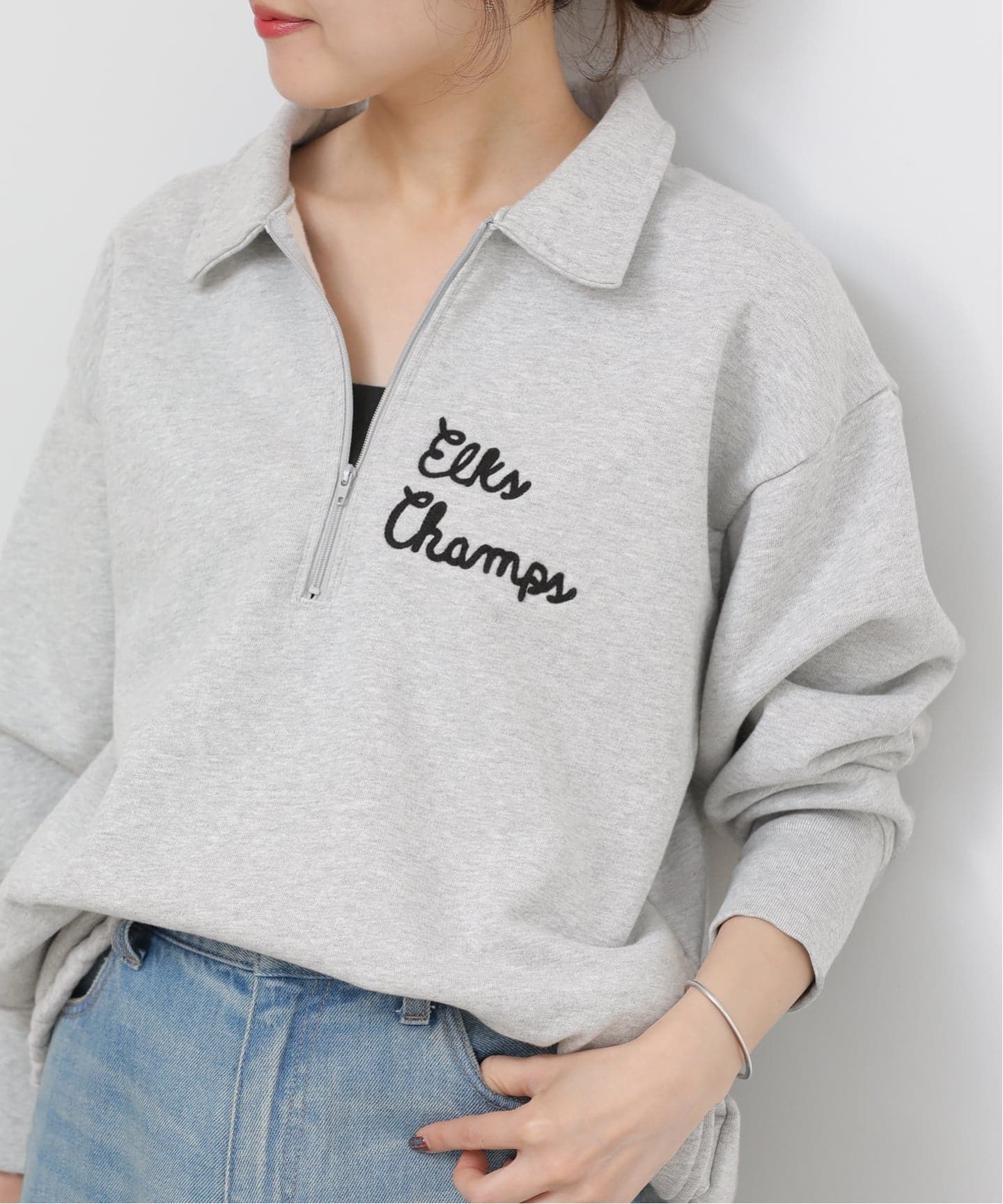 別注【MASON/メイソン】ハーフジップスウェット（スウェット